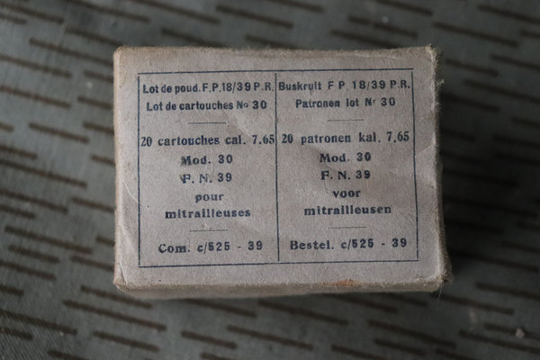 7,62 Mo. 30 Patronen Päckchen 1939